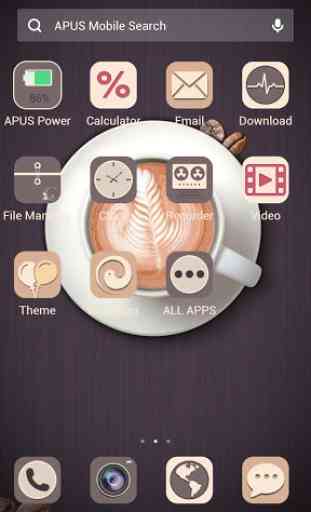 Coffee  time APUS Launcher Theme 2
