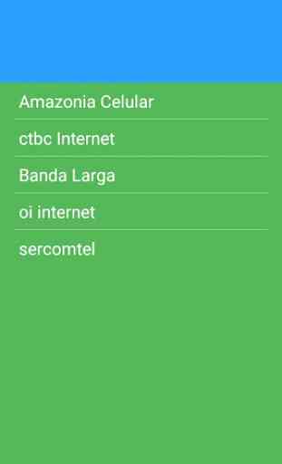 Configuração APN 3G 4G Brésil 2
