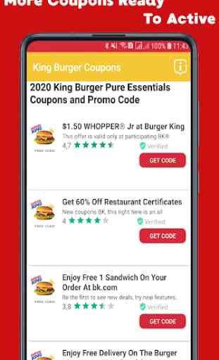Coupons For Burger King - Discount Burger  2