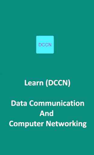 DCCN - Data Communication Computer Networking, DCN 1
