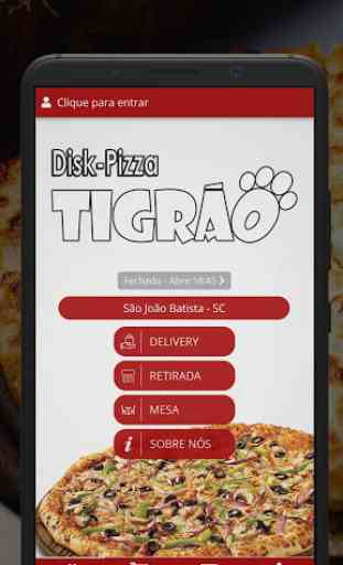 Disk Pizza Tigrão 1