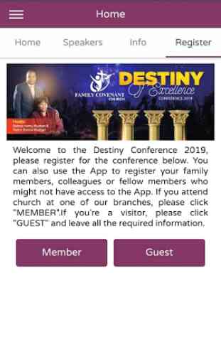 FCC Conference Registration App 2