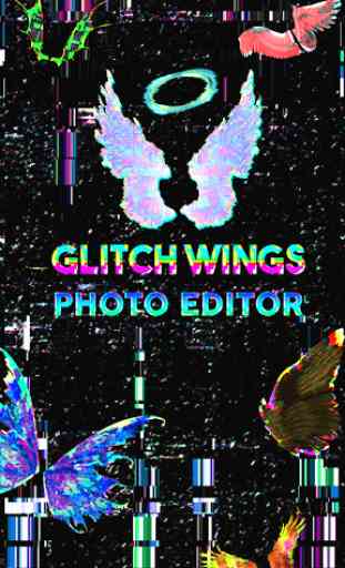 Glitch Asas De Anjo Para Fotos 1