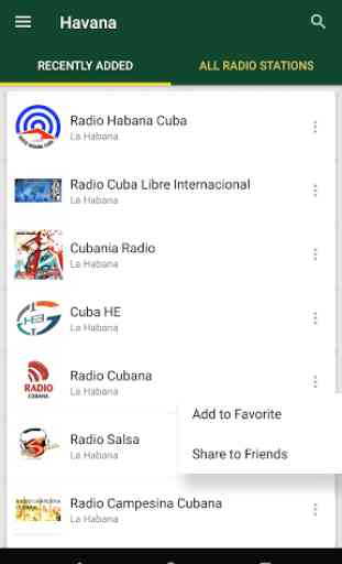 Havana Radio Stations - Cuba 1