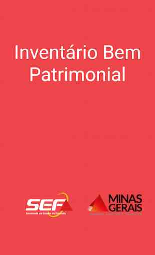 Inventário App: Governo de Minas Gerais 1