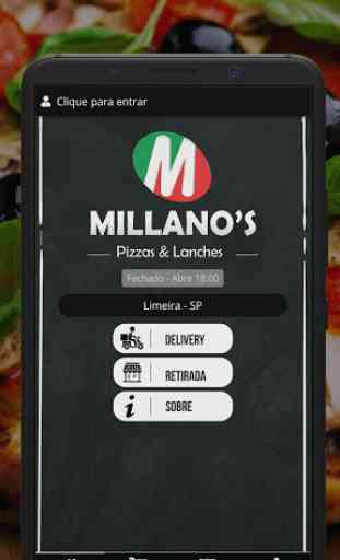 Millano's Pizzas e Lanches 1