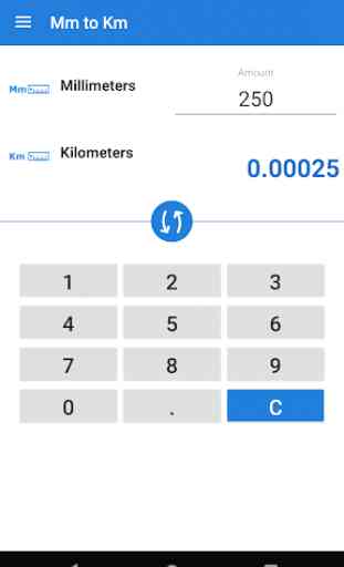 Millimeters to Kilometers / Mm to Km Converter 1