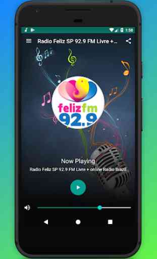 Radio Feliz SP 92.9 FM Livre + online Radio Brazil 1