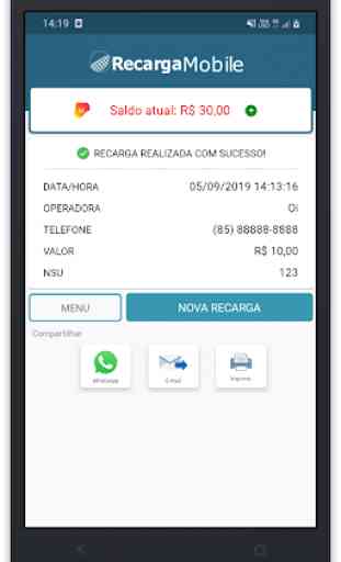 Recarga Mobile Redefone 4