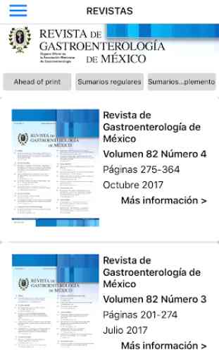 Revista de Gastroenterología de México 1