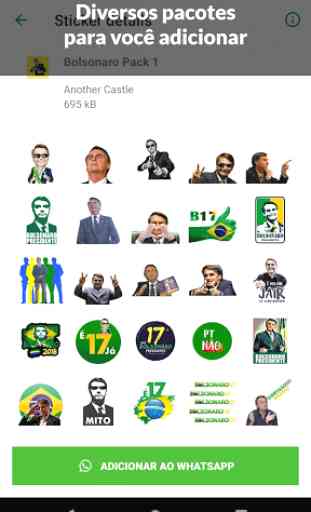 Stickers Bolsonaro - WAStickerApps 2