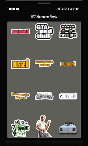 Wasted Sticker: Gangster Photo Maker 2