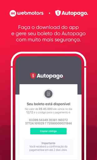 Webmotors Autopago - Boleto Seguro 1