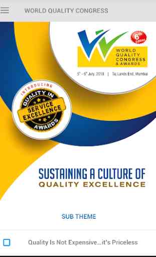 World Quality Congress 1