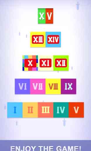 XV - Rome number puzzle game 4