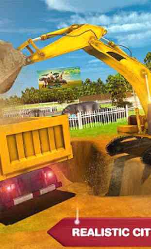 Animal Transport Zoo Construction Games 3