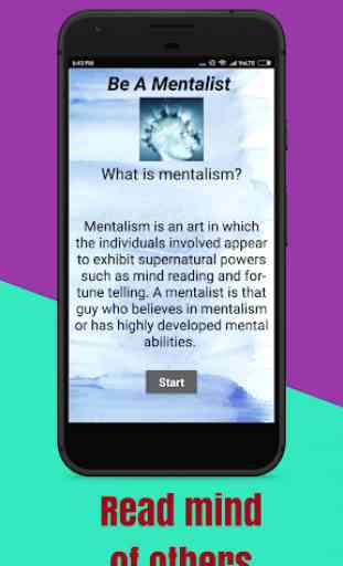 Be a mentalist - Invoke mentalist or psychic power 1
