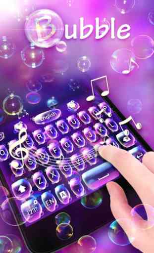 Bubble GO Keyboard Theme Emoji 2