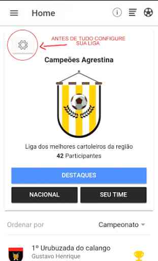 Campeões Cartola FC - Parciais 1