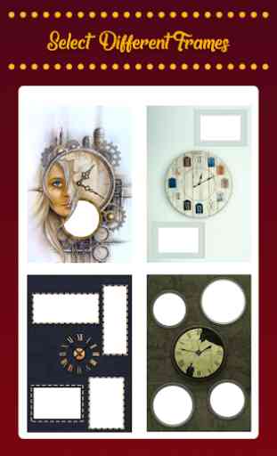 Clock Collage Photo Frame Maker: Live Wallpaper 1