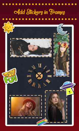 Clock Collage Photo Frame Maker: Live Wallpaper 3
