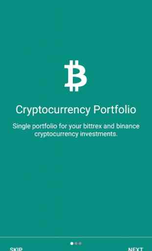 Cryptocurrency Portfolio: bittrex, binance, BTC 1