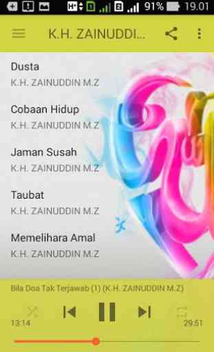 Daftar Kumpulan Ceramah Kyai Haji Zainuddin M.Z. 3