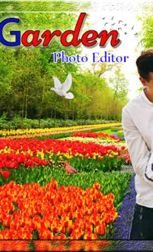 Garden photo frames : Cut paste editor 3