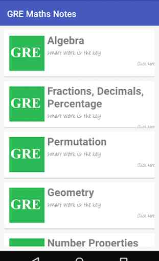 GRE Math Notes 1
