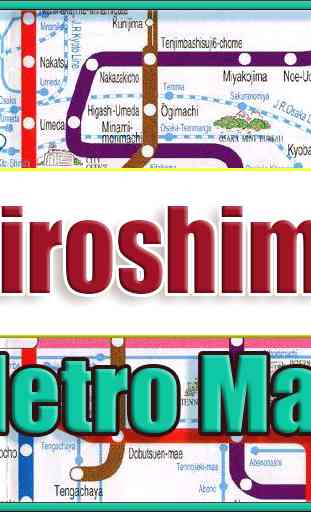Hiroshima Japan Metro Map Offline 1