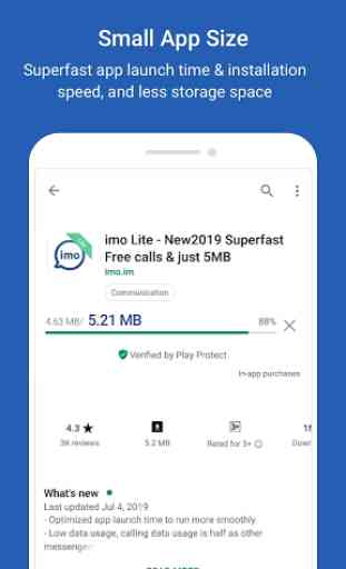 imo Lite-Superfast Free calls & just 4MB app size 3