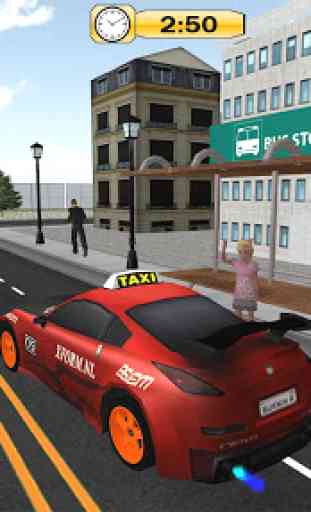 inteligente Táxi dirigindo simulador 3