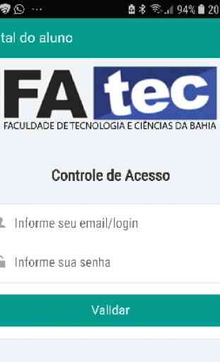 Jaguar Fatec/Ba - Portal de alunos 2