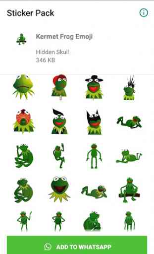 Kermit  Frog Stickers for Whatsapp 2