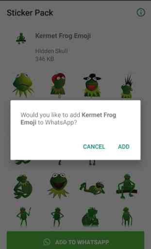 Kermit  Frog Stickers for Whatsapp 3