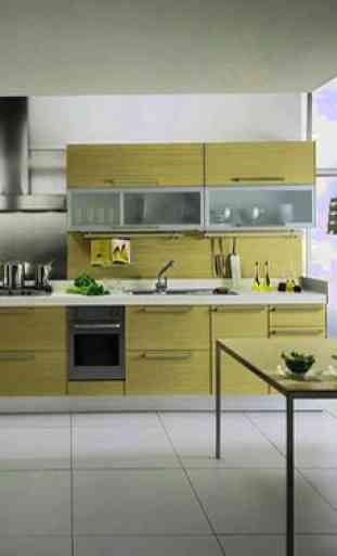 mobília moderna da cozinha minimalis 3