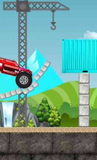 Monster Truck – rush the road and end the level 1