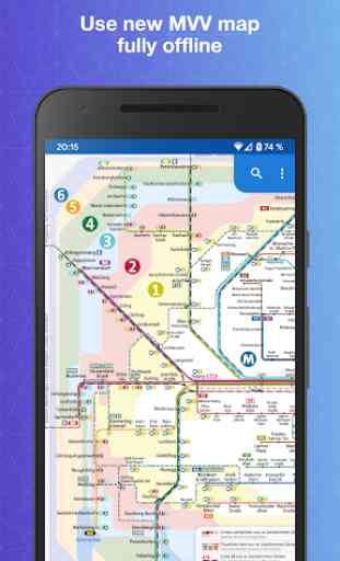 Munich Subway - new MVV map and route planner 1