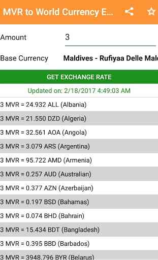 MVR to All Exchange Rates & Currency Converter 2