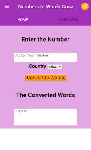 Numbers to Words Converter 2