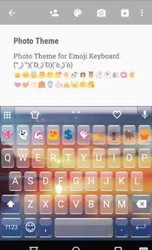 Photo Emoji Keyboard Theme 1