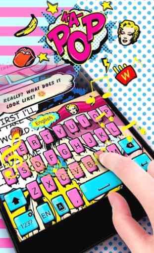 POP STYLE GO Keyboard Theme 3
