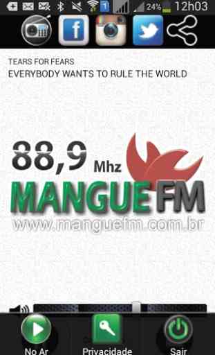 Rádio Mangue FM 88,9 Mhz 4