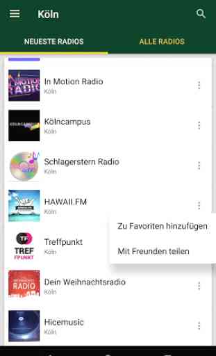 Radiosender Köln  - Deutschland 1