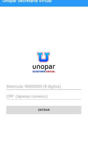 Secretaria Virtual UNOPAR 1