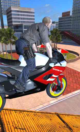Simulador de motocicleta 3D - fuga da polícia 1