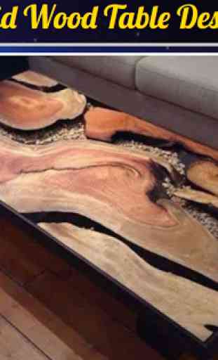 Solid Wood Table Design 1