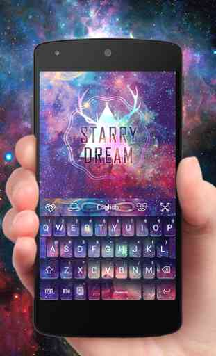 Starry Dream GO Keyboard Theme 1