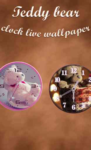 Teddy Bear Clock Live Wallpaper 1
