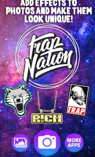 Trap Nation Adesivos - Hip Hop Editor de Foto 1